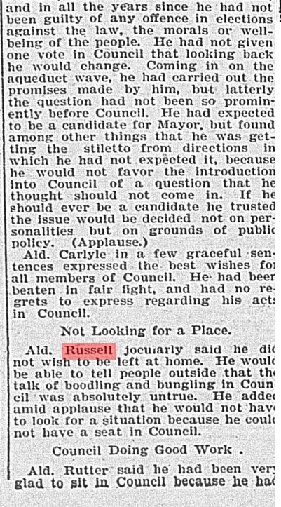 18980108 GL last Council meeting for Russell4