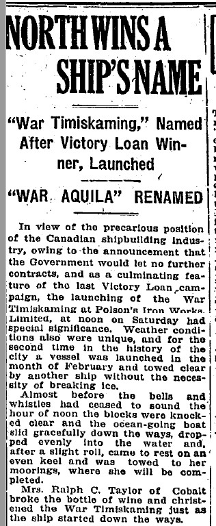 19190210 GL New ship Russell1