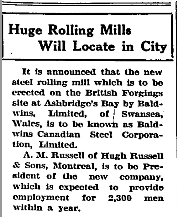 19190820 GL New steel mill