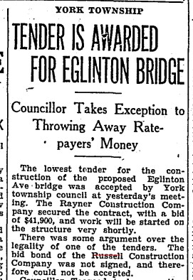 19300725 TS Russell loses bid for Eglinton bridge